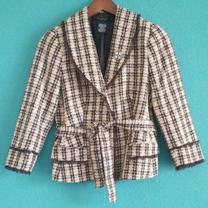 {Laundry by Shelli Segal} Pink Plaid Skirt Set